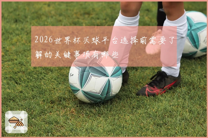 2026世界杯买球平台选择前需要了解的关键事项有哪些